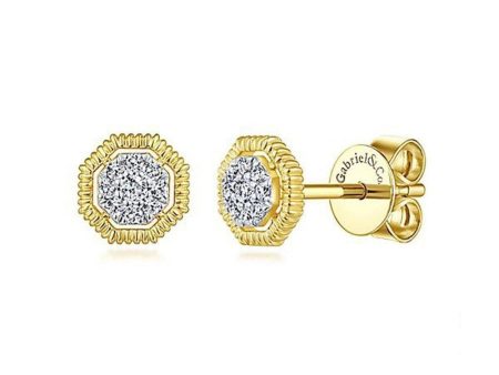 Pave Diamond Studs For Sale