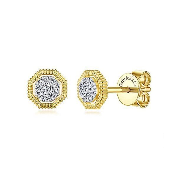 Pave Diamond Studs For Sale