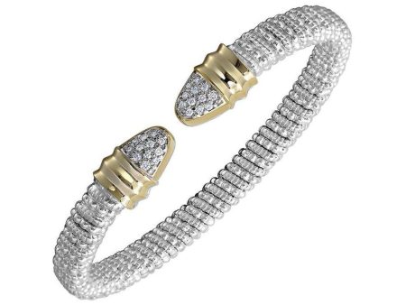 Diamond Tip Open Bracelet For Sale