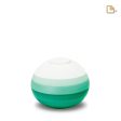 BK141   Mint Round Keepsake Urn Eco Pigment Fashion