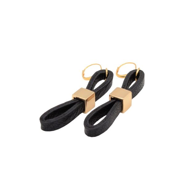 Black Magic Avril Earrings in 3 Metal Tones-Wholesale Supply