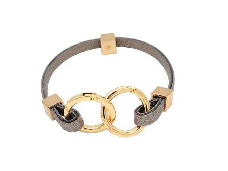 Metallic Avril Slim Bracelet in 3 Metal Tones-Wholesale Cheap