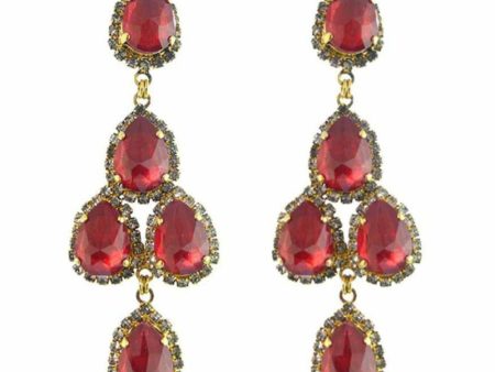 Dutchess Of Fabulous Earrings in Ruby Sale