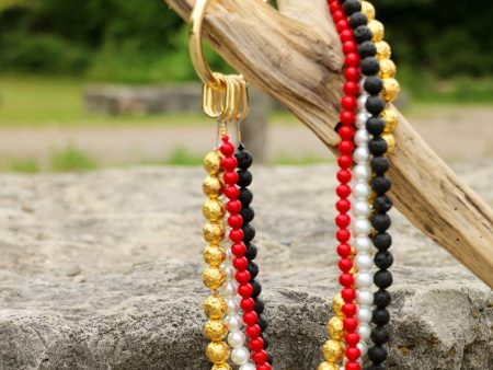 Medicine Wheel Four Strand Necklace Set - Gold Online Hot Sale