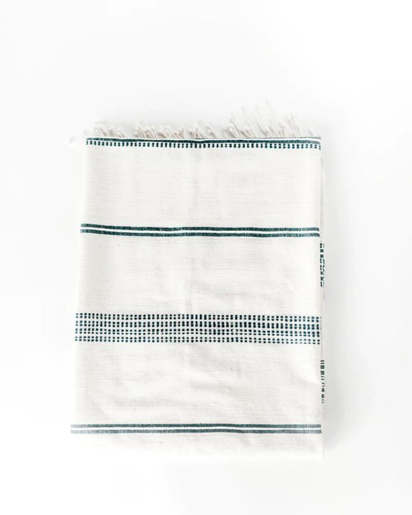 Aden Throw – Natural   Navy Online Hot Sale