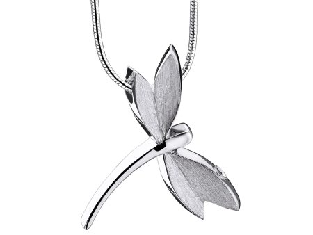 PD1390   DragonFly Ashes Pendant Pol & Bru Silver Online