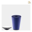 K1072   Crescent Tall Keepsake Urn Navy & Pol Silver For Cheap