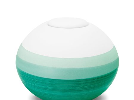 BA141   Mint Round Adult Urn Eco Pigment Online Hot Sale