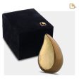 K581   TearDrop Keepsake Urn Bronze & Hmd Gold For Sale