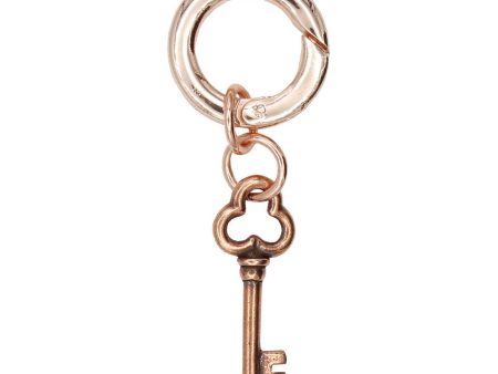 Skeleton Key Charm in Rose Gold Cheap