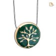 PD1470   Tree of Love Ashes Pendant Pearl Green & Pol Gold Vermeil Online