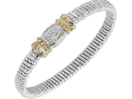 Bracelet with Oval Pave Medallion Fashion