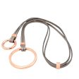 Avril Two Row - Metallic- Circle Hardware in Rose Gold -Wholesale Online now