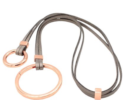 Avril Two Row - Metallic- Circle Hardware in Rose Gold -Wholesale Online now