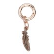 Feather Charm in Rose Gold Fashion