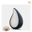 P580   TearDrop Medium Urn Midnight & Bru Pewter Fashion