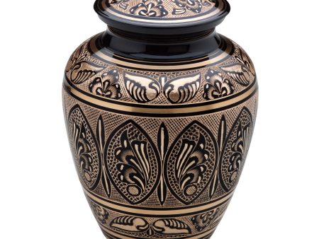 A231   Classic Butterfly Standard Adult Urn Black & Bru Gold Online