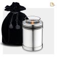 T669   ArtDeco Tealight Urn Pol Silver Hot on Sale