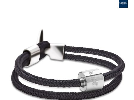 TB-BC1-M   Memento Bracelet (M)  Cord Brushed Ashes Bead Black Supply