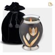 T502   Majestic Tulip Tealight Urn Midnight & Bru Pewter Online Hot Sale