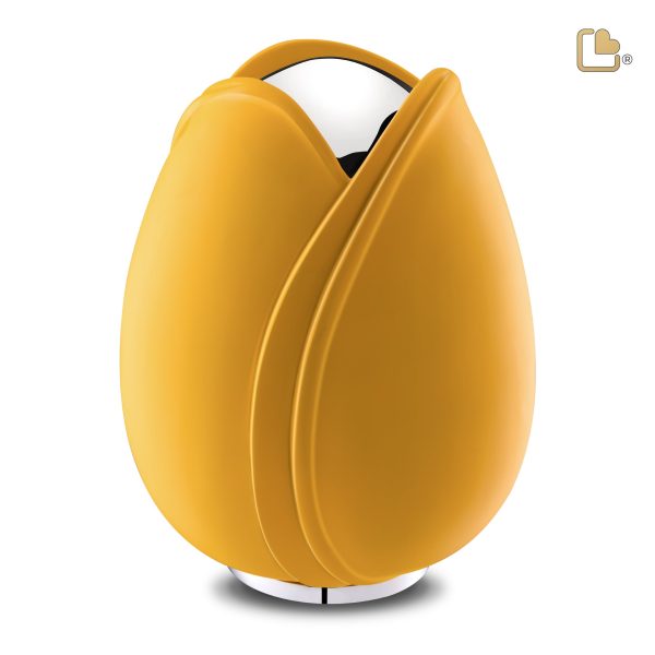 A1050   Tulip Standard Adult Urn Yellow & Pol Silver Online