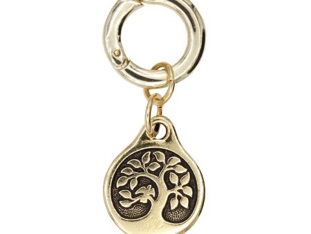 Bird in a Tree Charm in Gold Online Sale