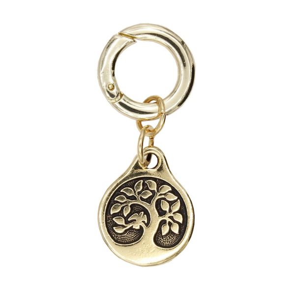 Bird in a Tree Charm in Gold Online Sale