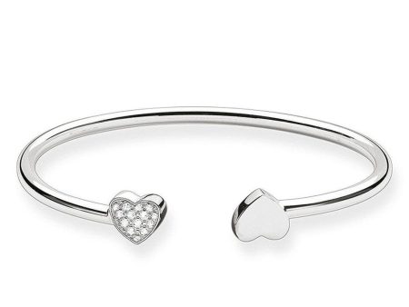 Cuff Bracelete with hearts For Cheap