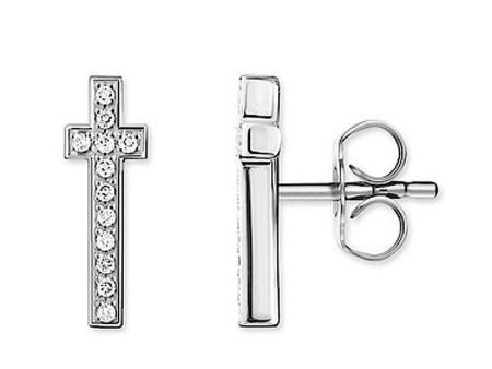 Stud Cross Diamond Earrings Cheap