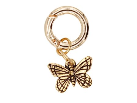 Butterfly Charm in Gold on Sale