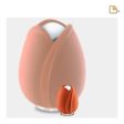 K1051   Tulip Keepsake Urn Orange & Pol Silver Hot on Sale