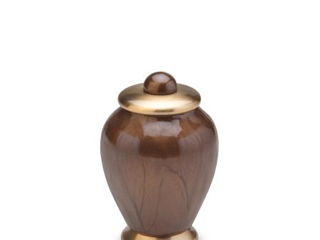 K521   Simplicity Keepsake Urn Pearl Bronze & Bru Gold Supply