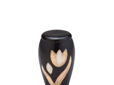 K502   Majestic Tulip Keepsake Urn Midnight & Bru Pewter on Sale