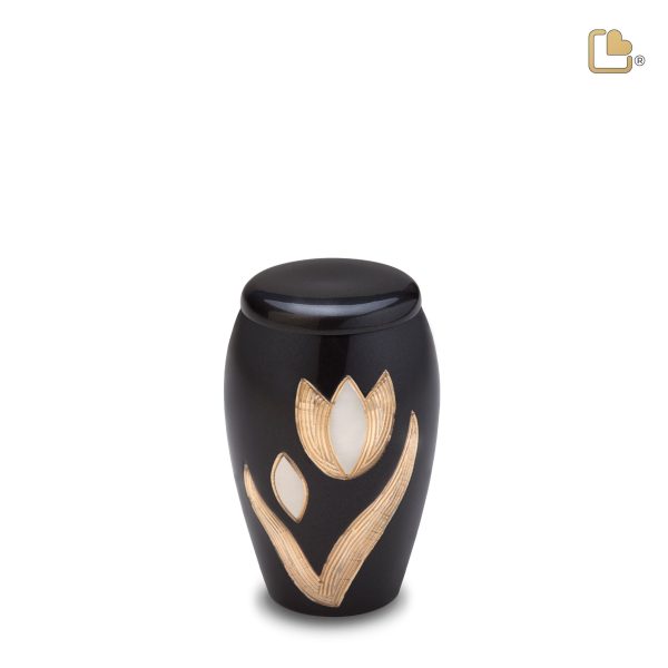 K502   Majestic Tulip Keepsake Urn Midnight & Bru Pewter on Sale