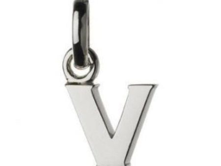 Letter V Charm Online Sale