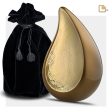 A581   TearDrop Standard Adult Urn Bronze & Hmd Gold Supply