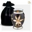 T503   Majestic Lilies Tealight Urn Midnight & Bru Pewter Sale