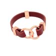 Edge Red Wine Avril Bracelet in 3 Metal Tones-Wholesale Online now