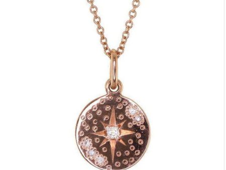 Starburst Hammered Mini Disc Necklace Online Sale