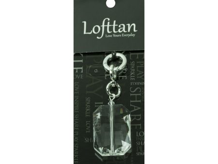 Clear Fob  Purity  Rectangular in Silver on Sale