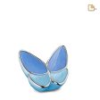 K1041   Wings of Hope Keepsake Urn Pearl Blue & Pol Silver Fashion