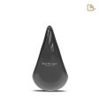 P582   TearDrop Medium Urn Black & Hmd Silver Hot on Sale