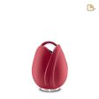 K1052   Tulip Keepsake Urn Red & Pol Silver Cheap