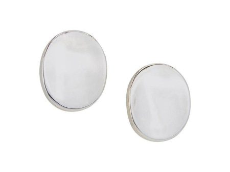 Small Polished Oval Clip Sale