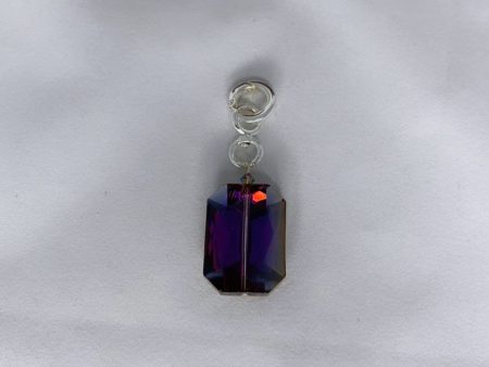 Sustainable Seconds - Purple Rectangle Pendant Fashion