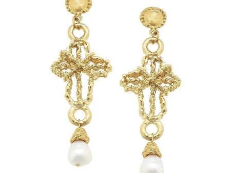 Cross Chandelier Dangle Earring Hot on Sale