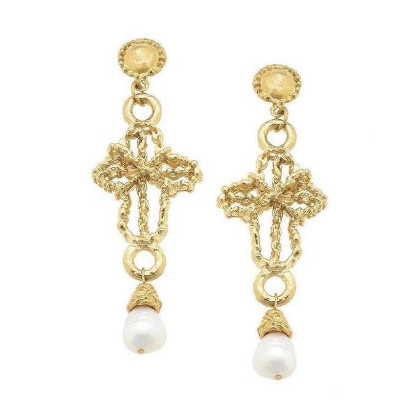 Cross Chandelier Dangle Earring Hot on Sale