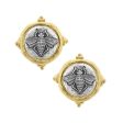 Bee Intaglio Clip Earrings Fashion