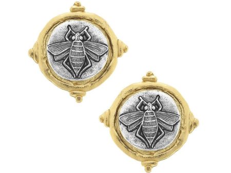 Bee Intaglio Clip Earrings Fashion