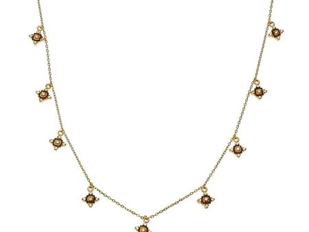 Dangling Flower Station Necklace Online